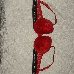 XOXO Vibrant Red Lace Bra